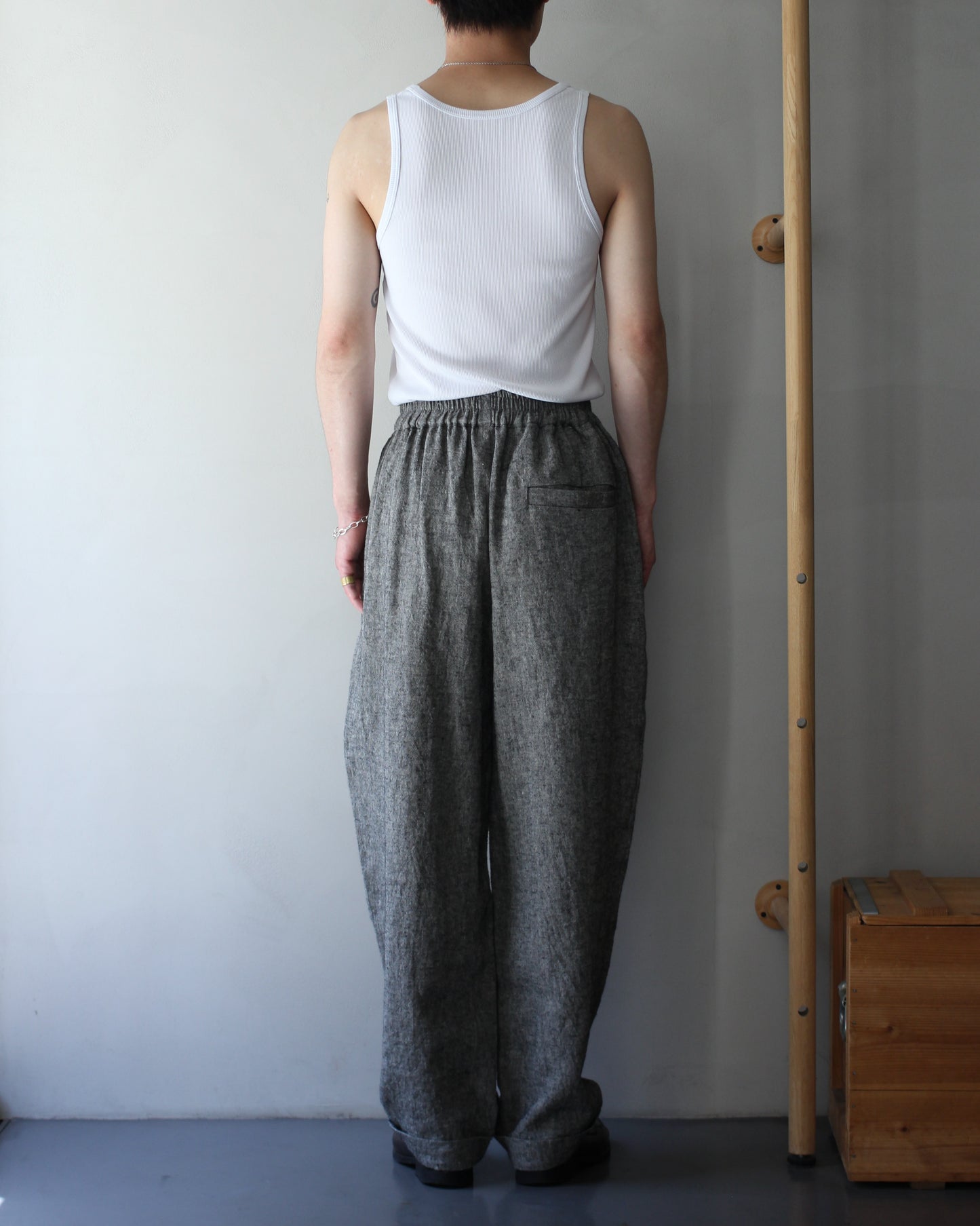 An Irrational Element/Wide Trouser "Black & Natural"