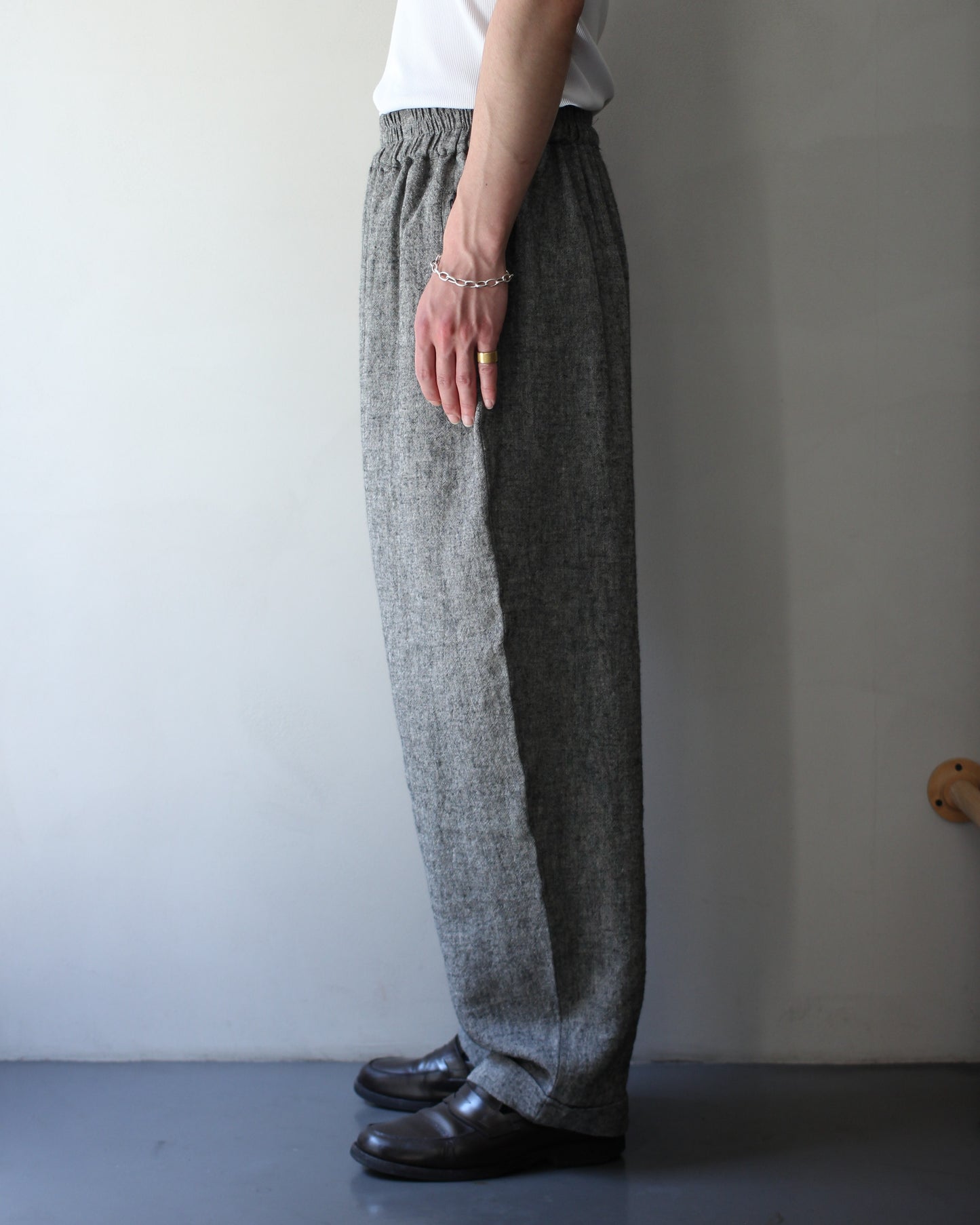 An Irrational Element/Wide Trouser "Black & Natural"