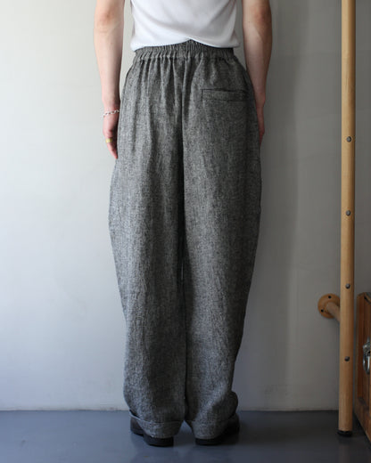 An Irrational Element/Wide Trouser "Black & Natural"