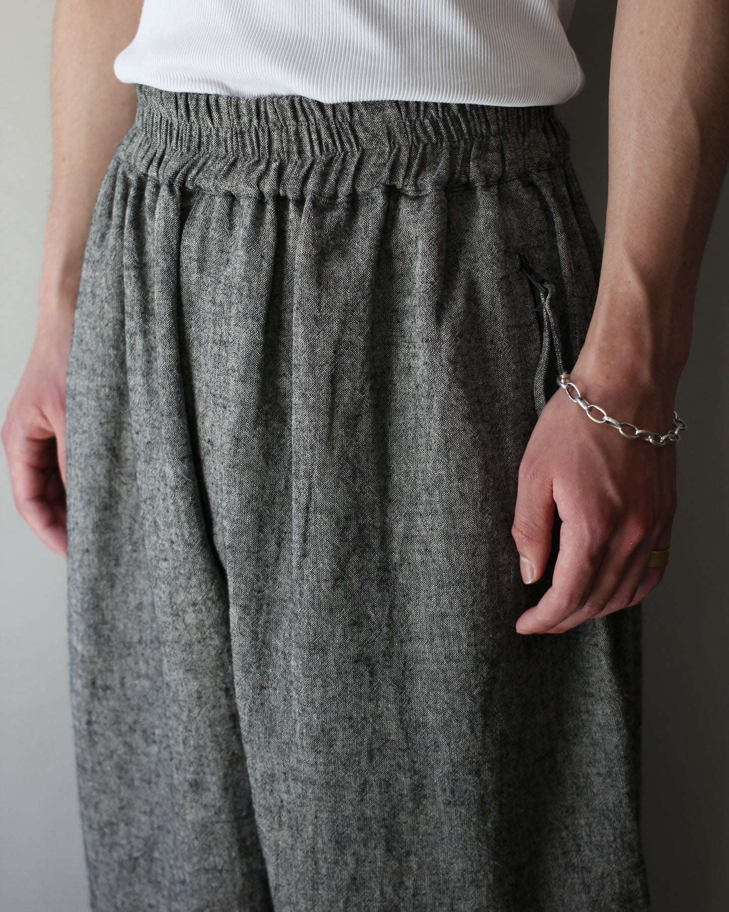 An Irrational Element/Wide Trouser "Black & Natural"