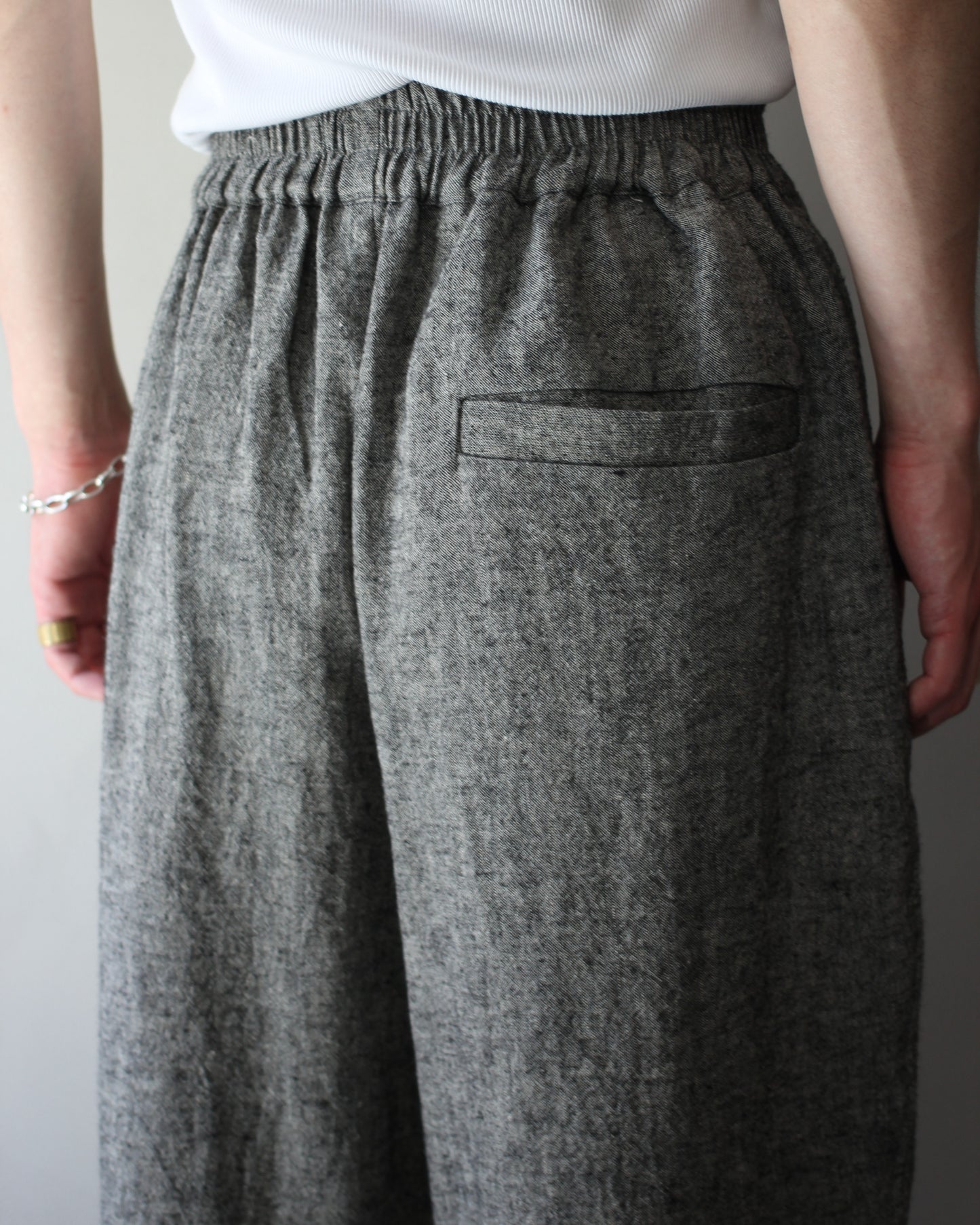 An Irrational Element/Wide Trouser "Black & Natural"