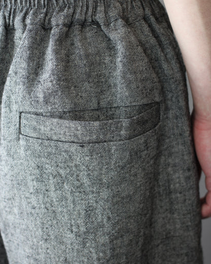 An Irrational Element/Wide Trouser "Black & Natural"