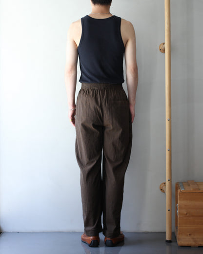 An Irrational Element/Wide Trouser "Brown Melange"