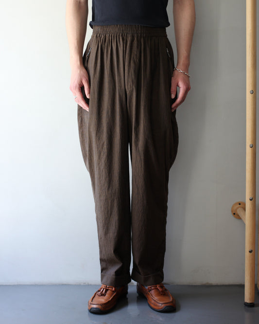 An Irrational Element/Wide Trouser "Brown Melange"
