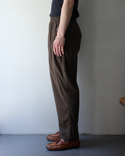An Irrational Element/Wide Trouser "Brown Melange"