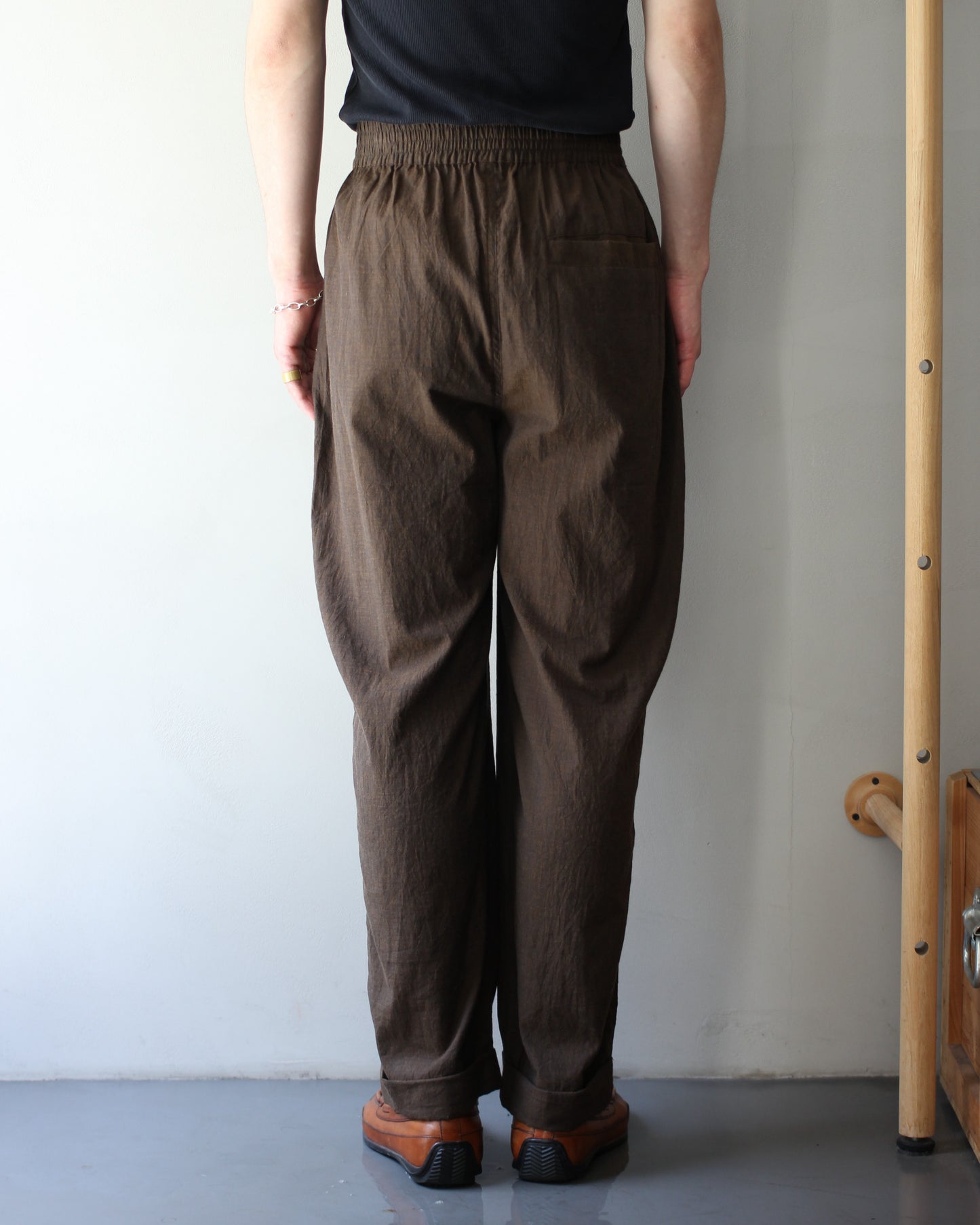 An Irrational Element/Wide Trouser "Brown Melange"