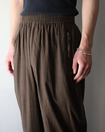 An Irrational Element/Wide Trouser "Brown Melange"