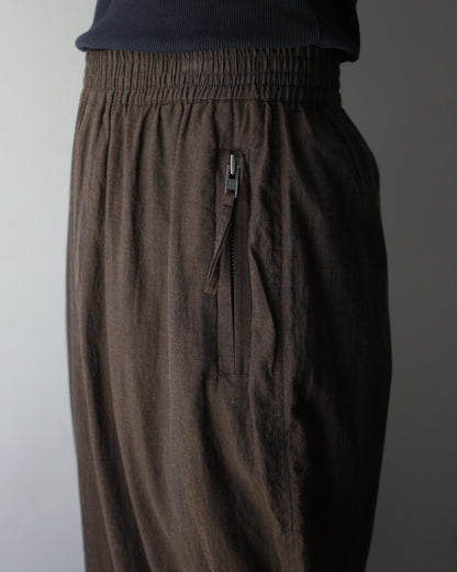 An Irrational Element/Wide Trouser "Brown Melange"
