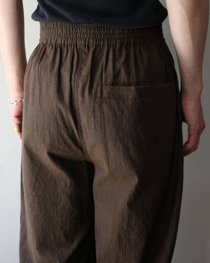 An Irrational Element/Wide Trouser "Brown Melange"