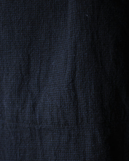 SOWBOW(蒼氓)/EZ PANTS (WIDE) LI/C HOUNDSTOOTH "BLACK×NAVY"