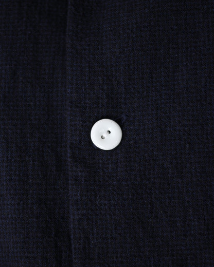 exclusive / SOWBOW(蒼氓)/(A) ONE PIECE COLLAR S/S "LI/C HOUNDSTOOTH" "BLACK×NAVY"