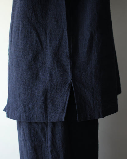 exclusive / SOWBOW(蒼氓)/(A) ONE PIECE COLLAR S/S "LI/C HOUNDSTOOTH" "BLACK×NAVY"