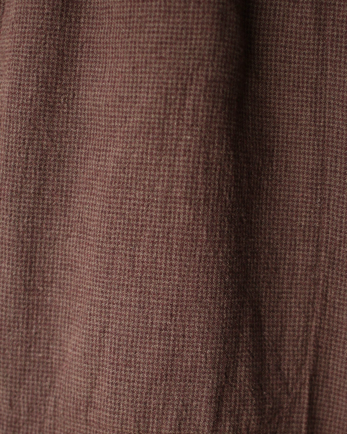 SOWBOW(蒼氓)/EZ PANTS (WIDE) LI/C HOUNDSTOOTH "BROWN×GREEN"