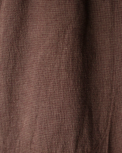 SOWBOW(蒼氓)/EZ PANTS (WIDE) LI/C HOUNDSTOOTH "BROWN×GREEN"