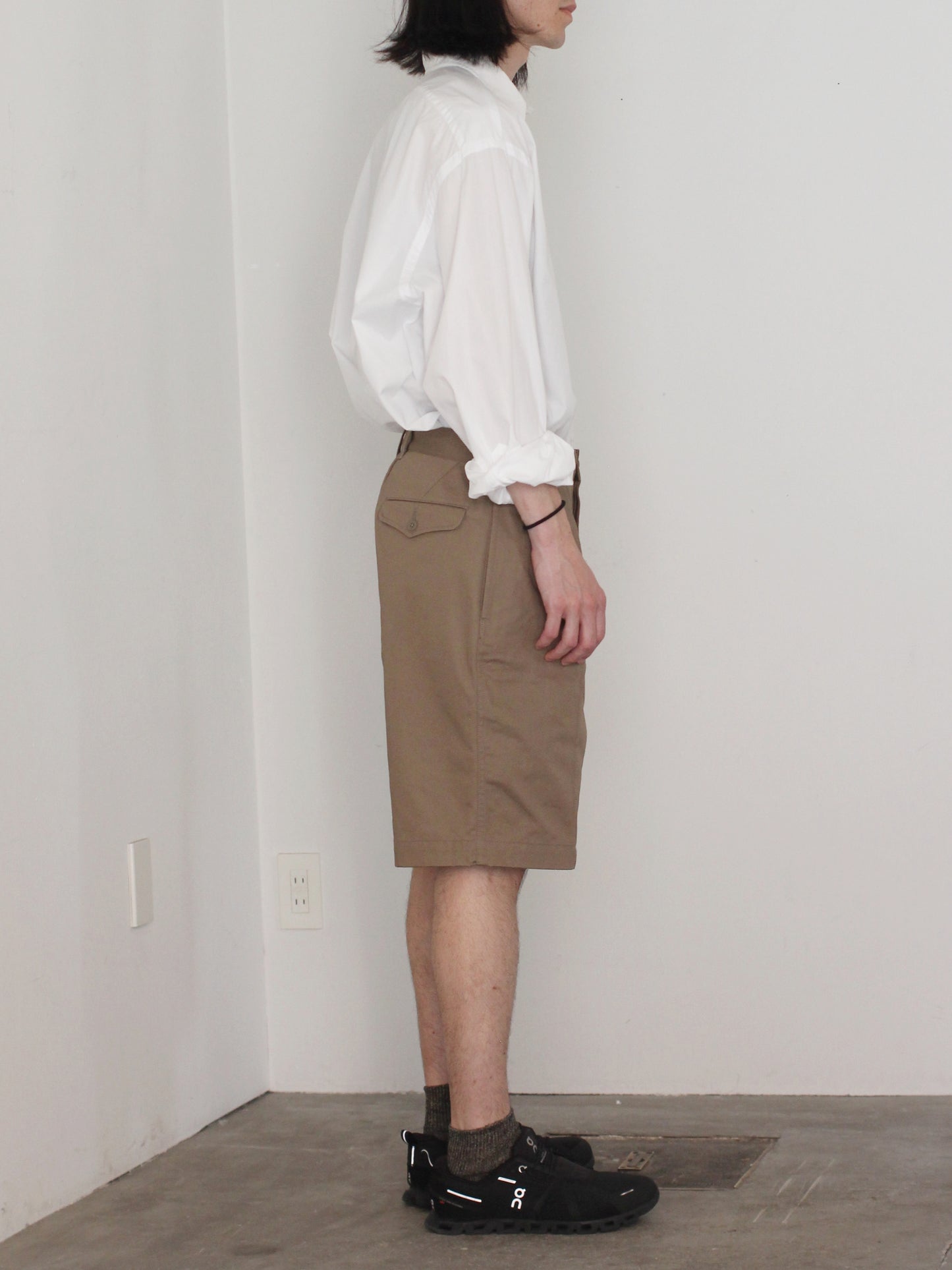 ulterior / WASHED SUVIN TWILL 52 SHORTS