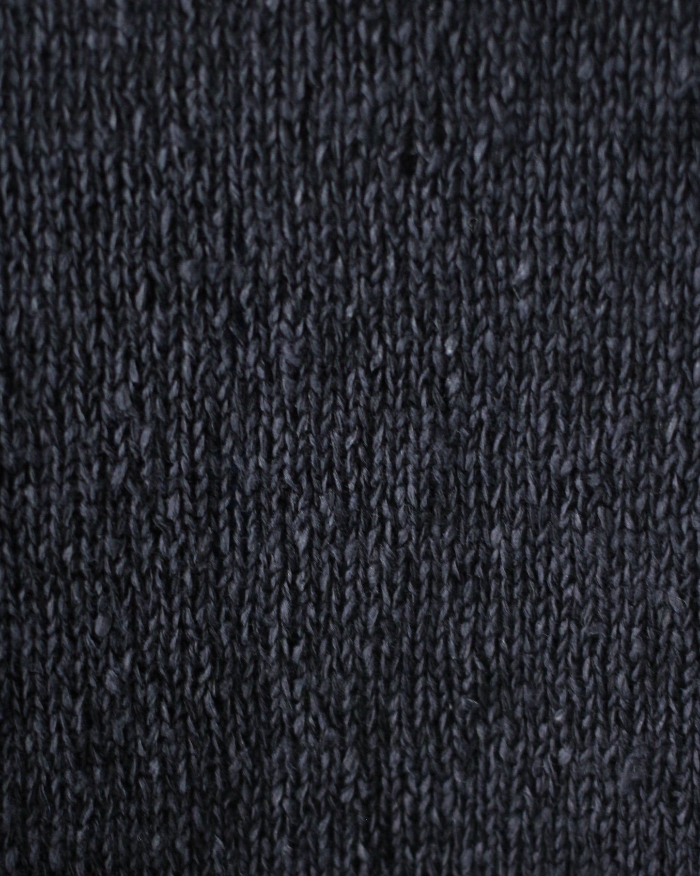 Yonetomi / GIMA SLUB MOKU KNIT S/T "NAVYx BLACK"
