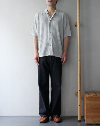 Yonetomi / COTTON SUKASHI KNIT SHIRT