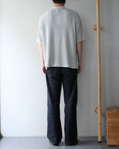 Yonetomi / COTTON SUKASHI KNIT SHIRT