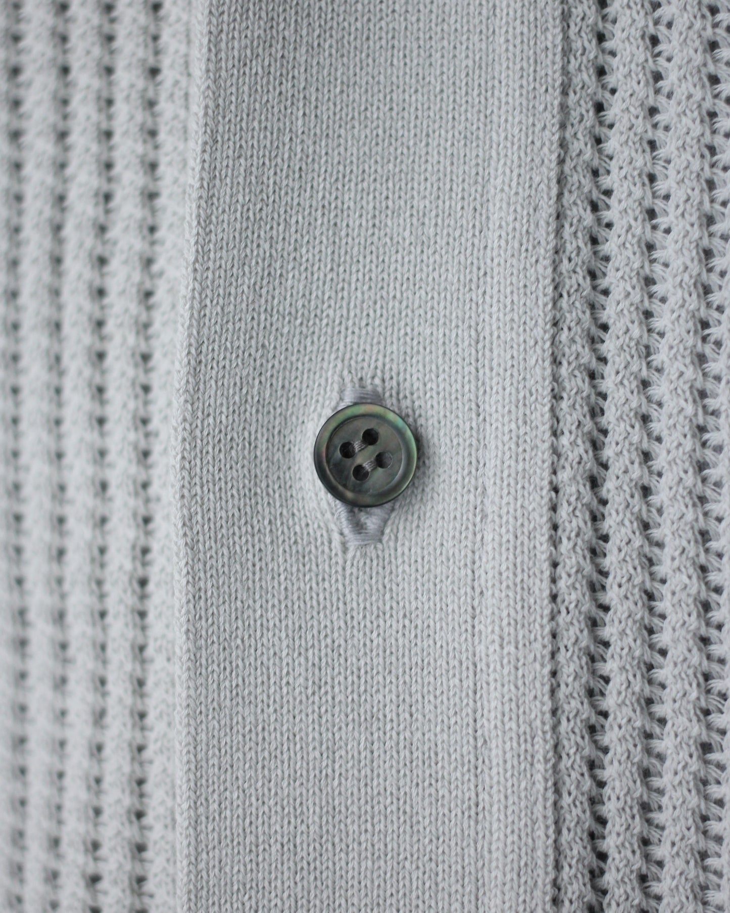 Yonetomi / COTTON SUKASHI KNIT SHIRT