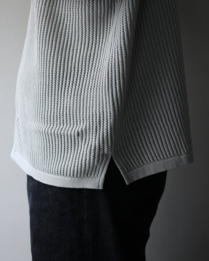 Yonetomi / COTTON SUKASHI KNIT SHIRT