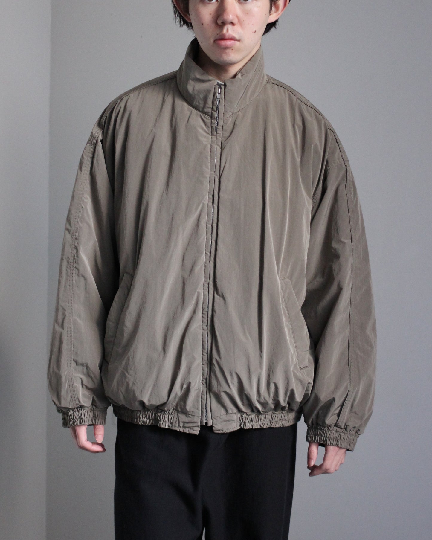 ssstein/Windproof Nylon Padded Jacket "TAUPE"