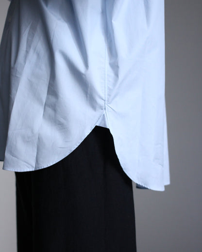 ssstein/Oversized Regular Collar Shirts"OFF BLUE"