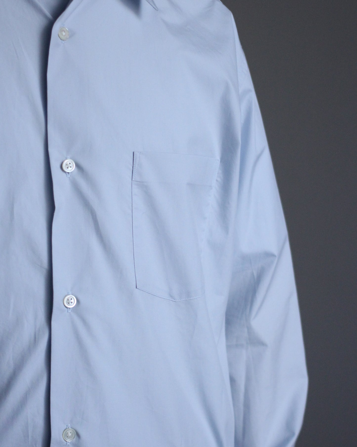 ssstein/Oversized Regular Collar Shirts"OFF BLUE"