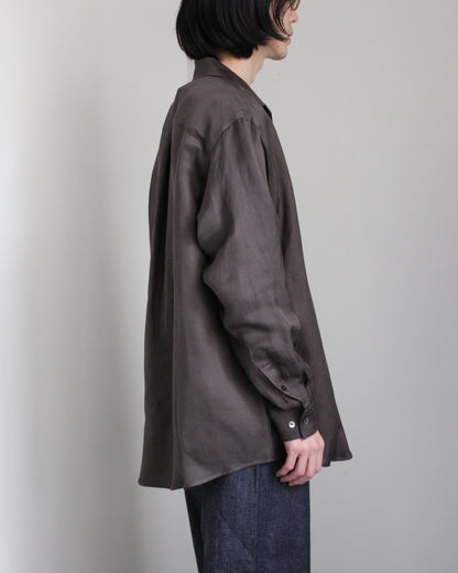 ssstein/Vis/Li Twill Oversized Skipper Shirts"KHAKI"