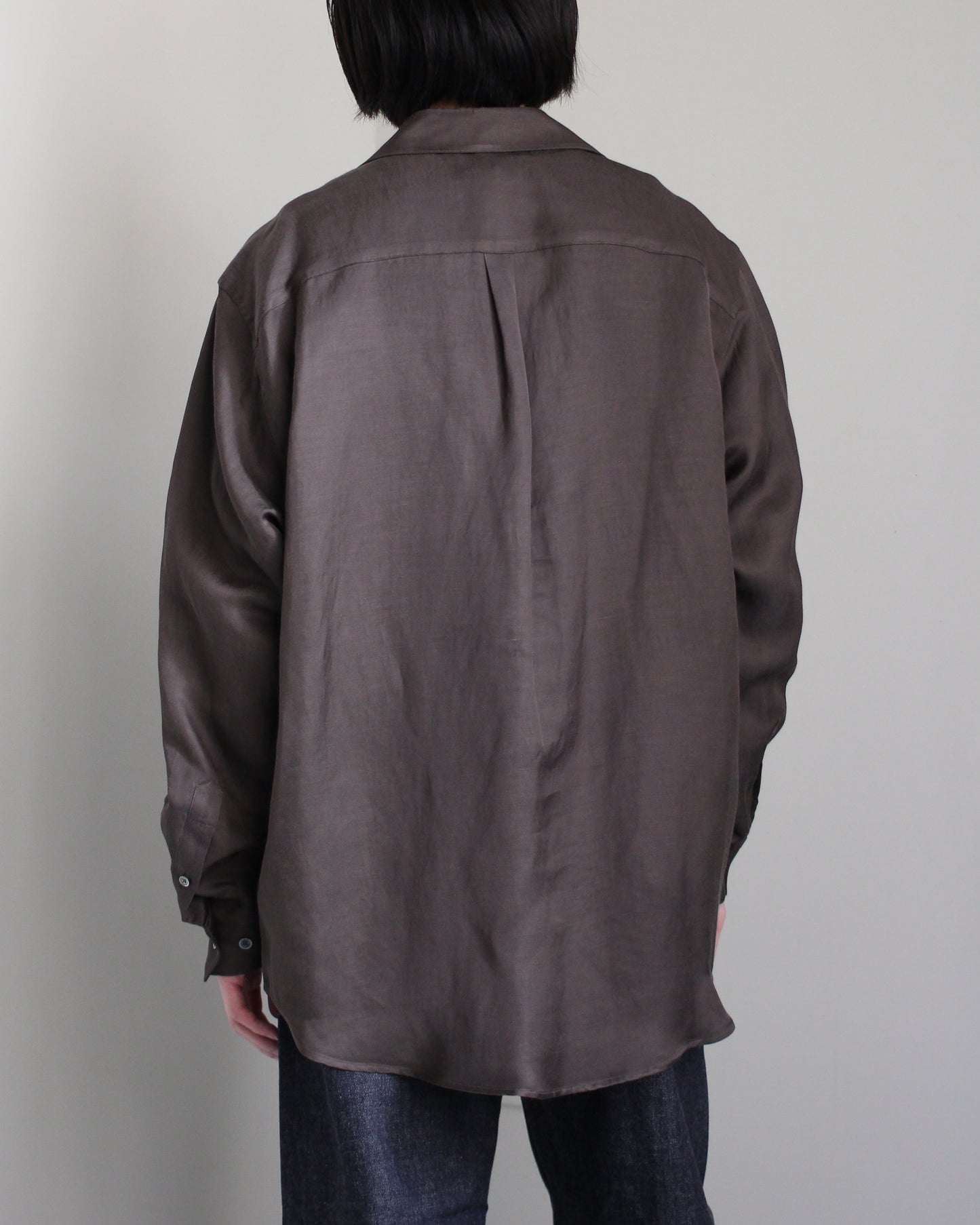 ssstein/Vis/Li Twill Oversized Skipper Shirts"KHAKI"