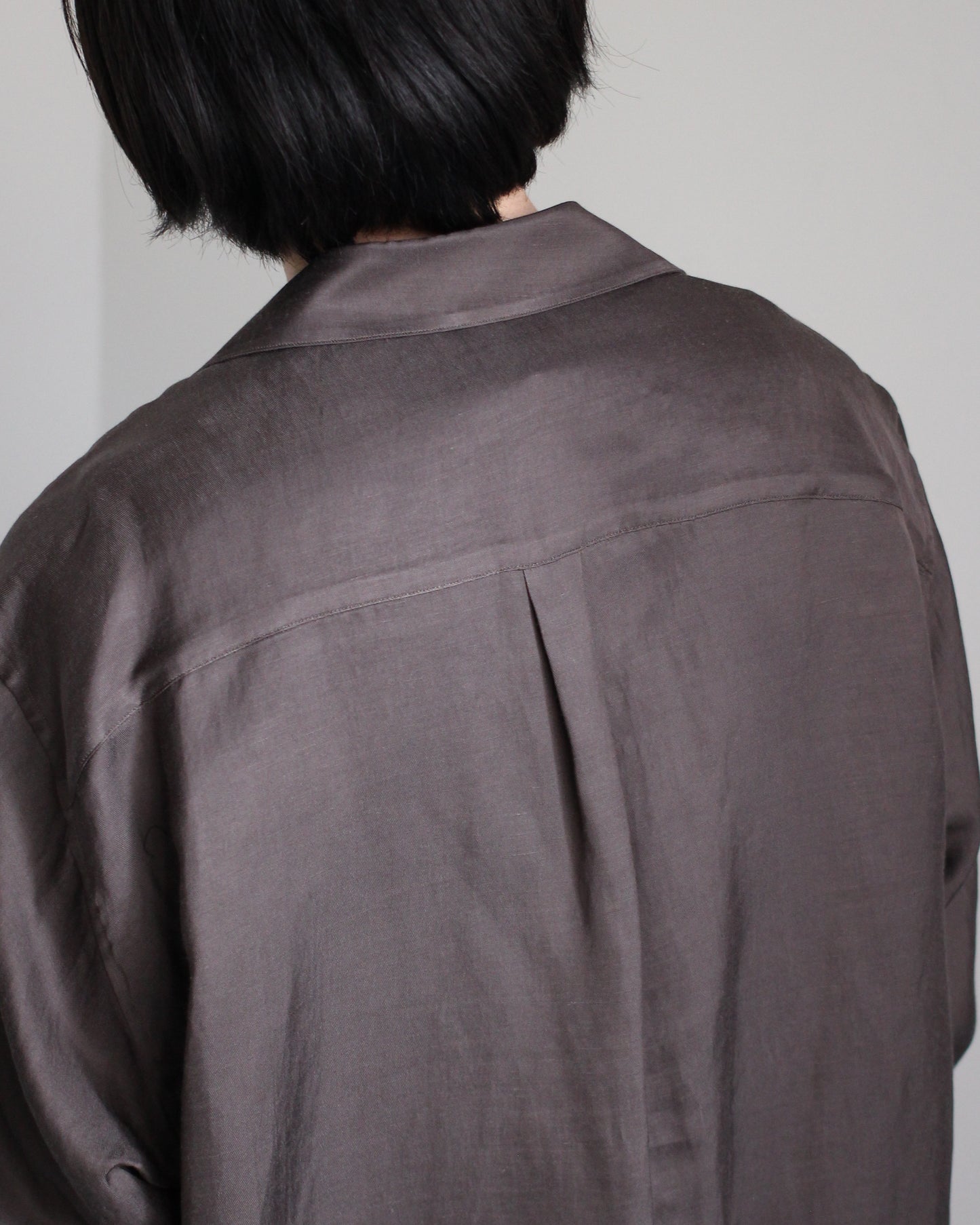 ssstein/Vis/Li Twill Oversized Skipper Shirts"KHAKI"