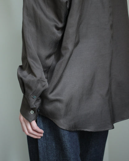 ssstein/Vis/Li Twill Oversized Skipper Shirts"KHAKI"