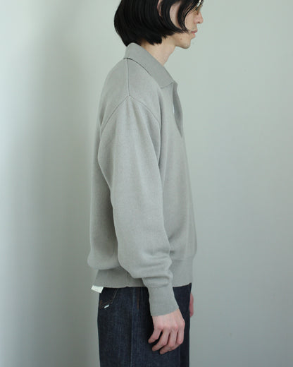 ssstein/Cotton Cashmere Knit Skipper LS"TAUPE"