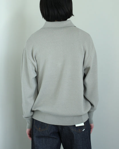 ssstein/Cotton Cashmere Knit Skipper LS"TAUPE"