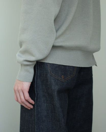 ssstein/Cotton Cashmere Knit Skipper LS"TAUPE"