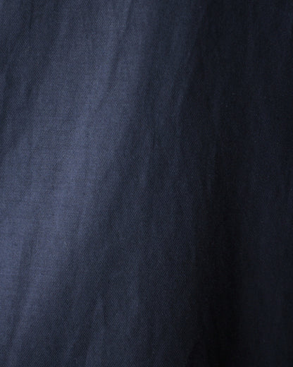 ULTERIOR/SILKY SOFT TWILL SHARK COLLAR SHIRT "NAVY"
