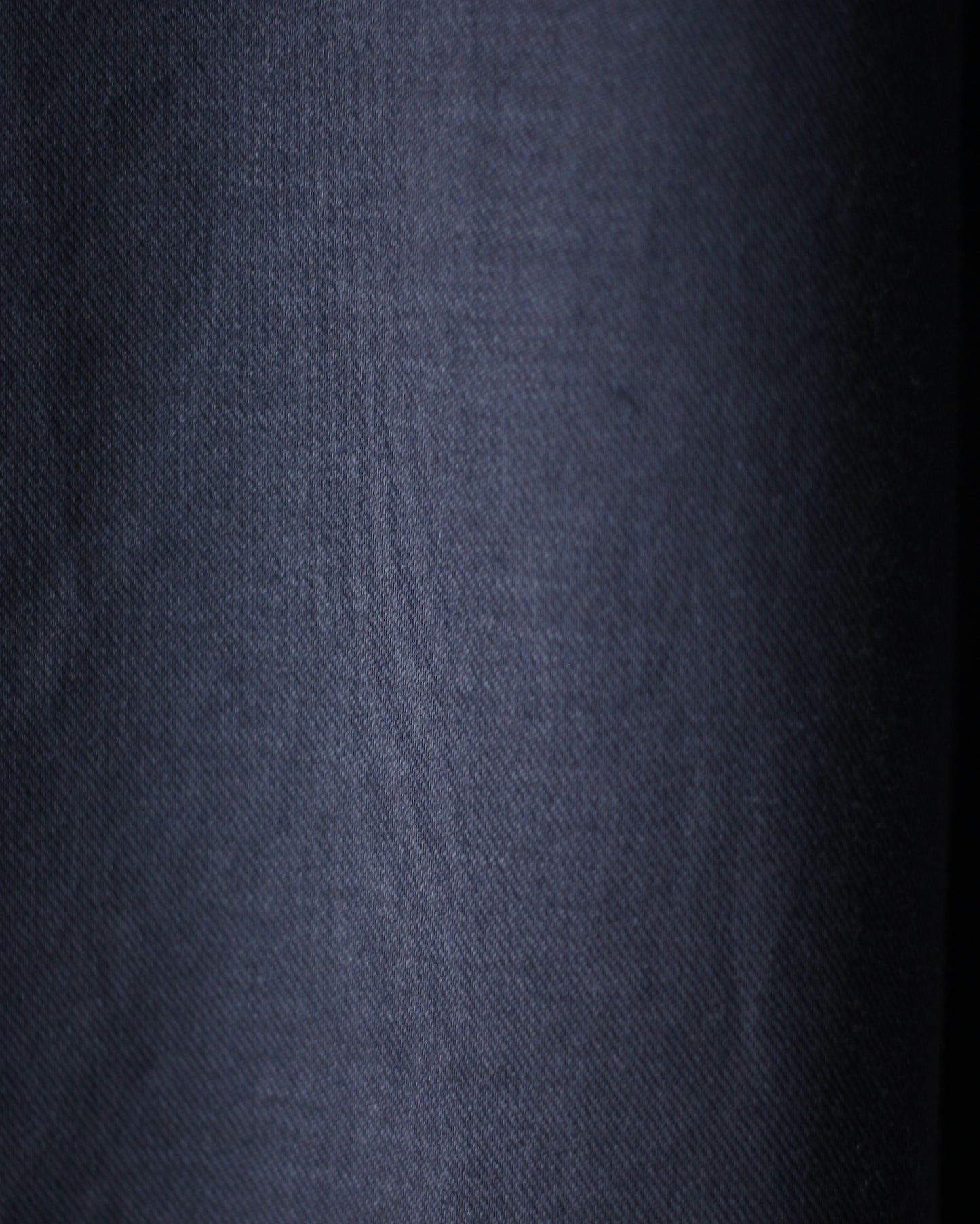 ULTERIOR/SILKY SOFT TWILL SHARK COLLAR SHIRT "NAVY"