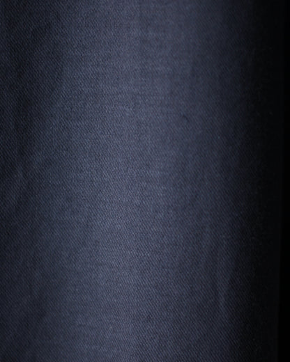 ULTERIOR/SILKY SOFT TWILL SHARK COLLAR SHIRT "NAVY"