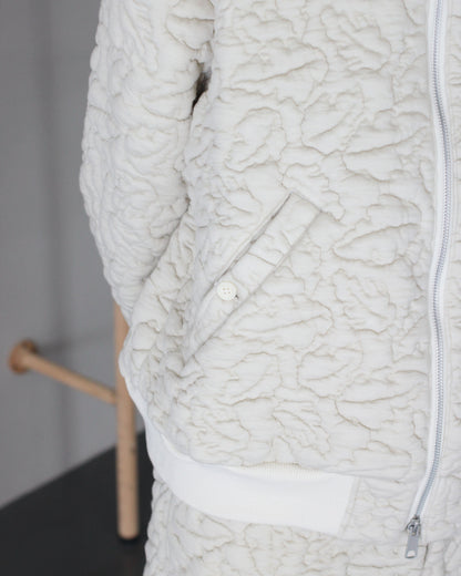 MATSUFUJI / Leaves Quilted Jacquard Jacket "OFF"
