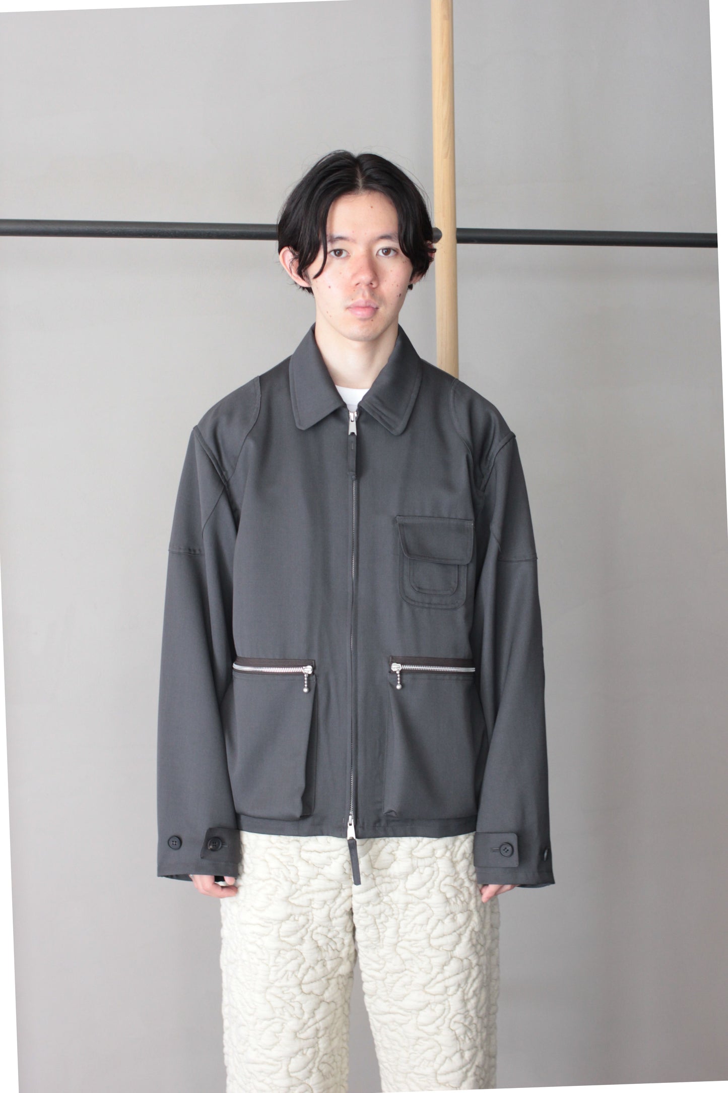 MATSUFUJI / Wool Cargo Pocket Work Jacket