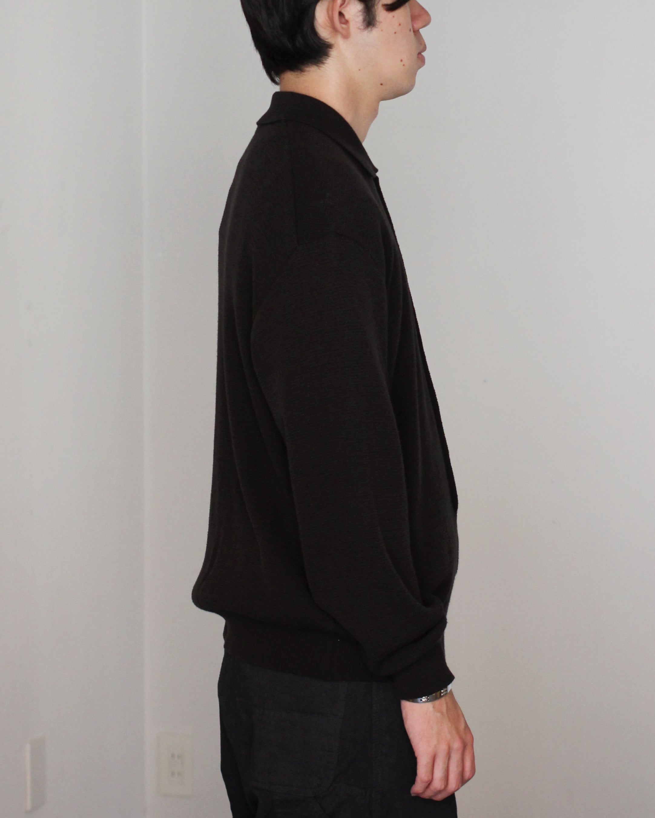 古着人気アイテム ulterior  POLO KNIT RIB MILANO LOOSE SOFT SUPER / トップス