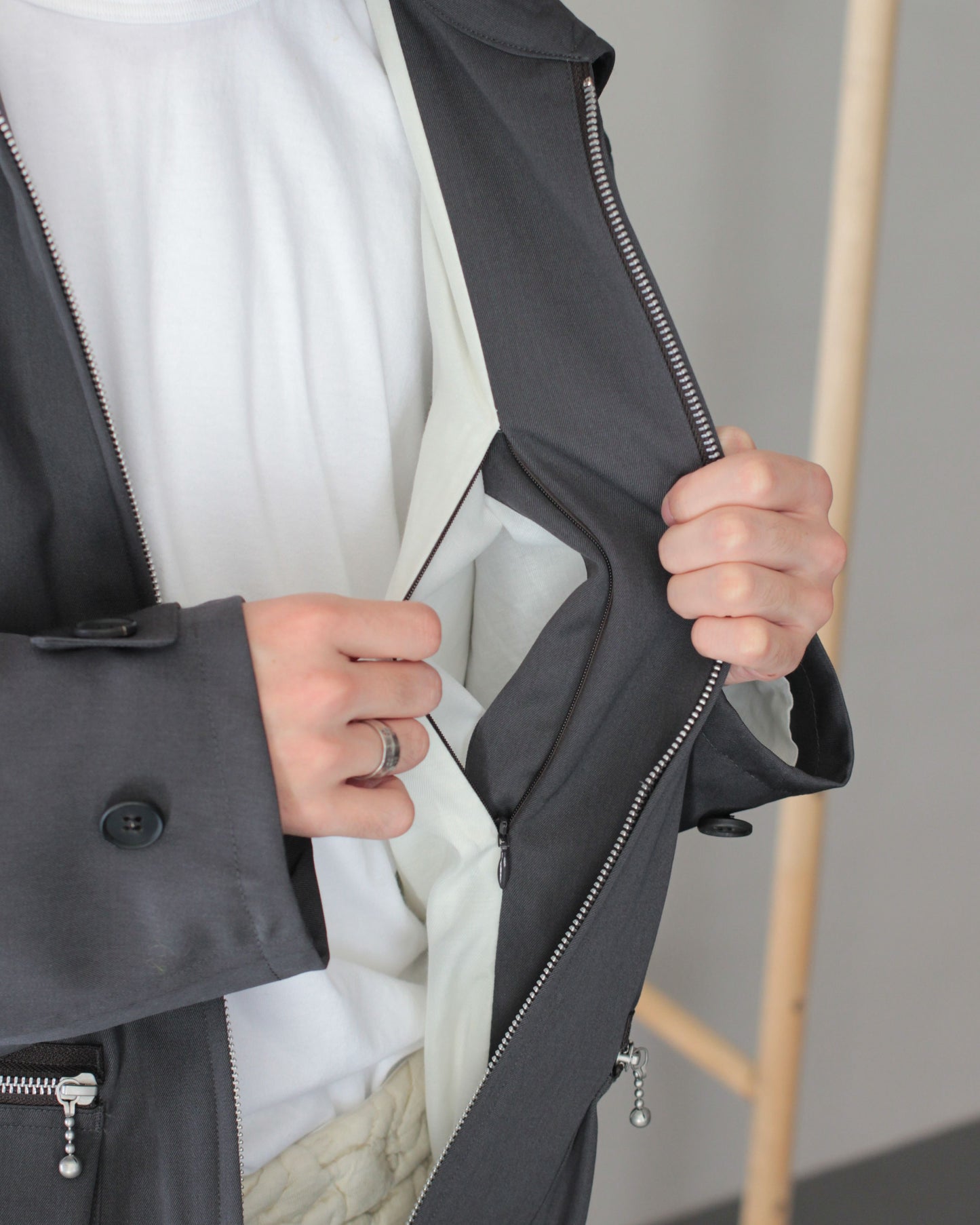 MATSUFUJI / Wool Cargo Pocket Work Jacket