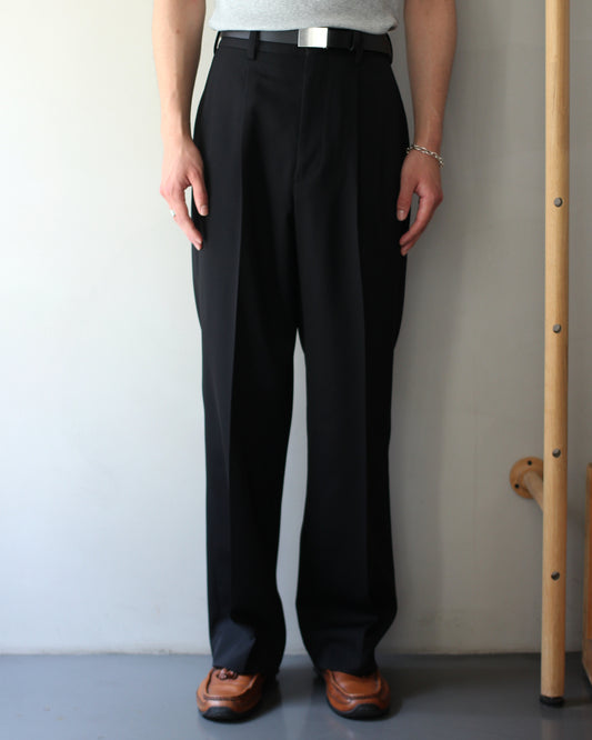 ssstein/STRAIGHT TROUSERS "BLACK"
