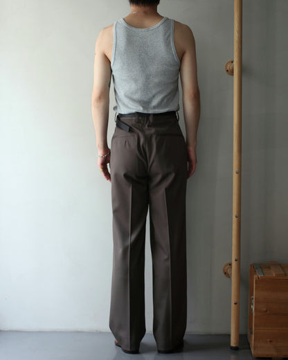 ssstein/STRAIGHT TROUSERS "KHAKI BEIGE"