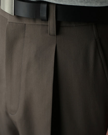 ssstein/STRAIGHT TROUSERS "KHAKI BEIGE"