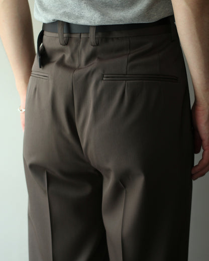 ssstein/STRAIGHT TROUSERS "KHAKI BEIGE"
