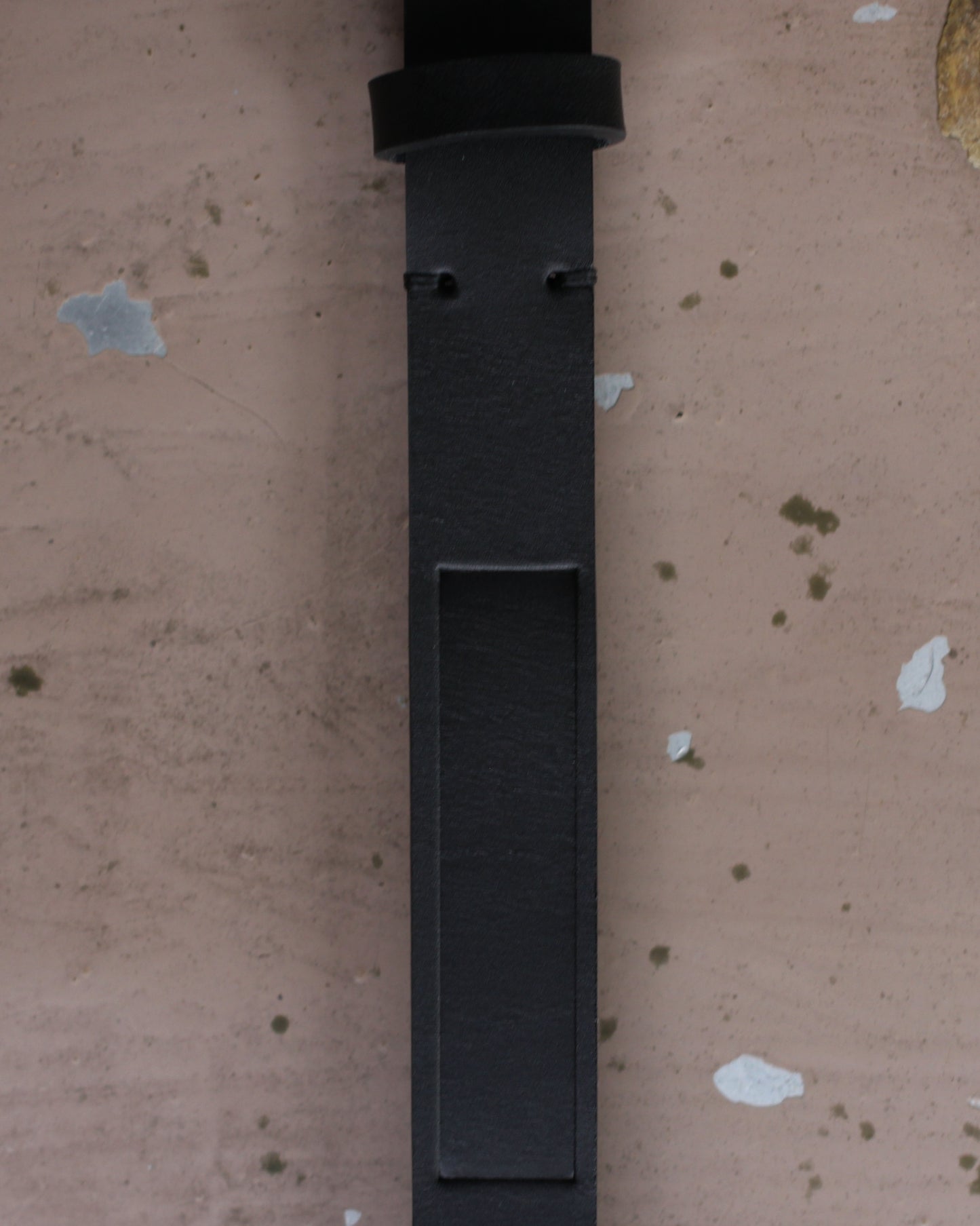 ssstein/LEATHER BELT (PLAIN BUCKLE) "BLACK"