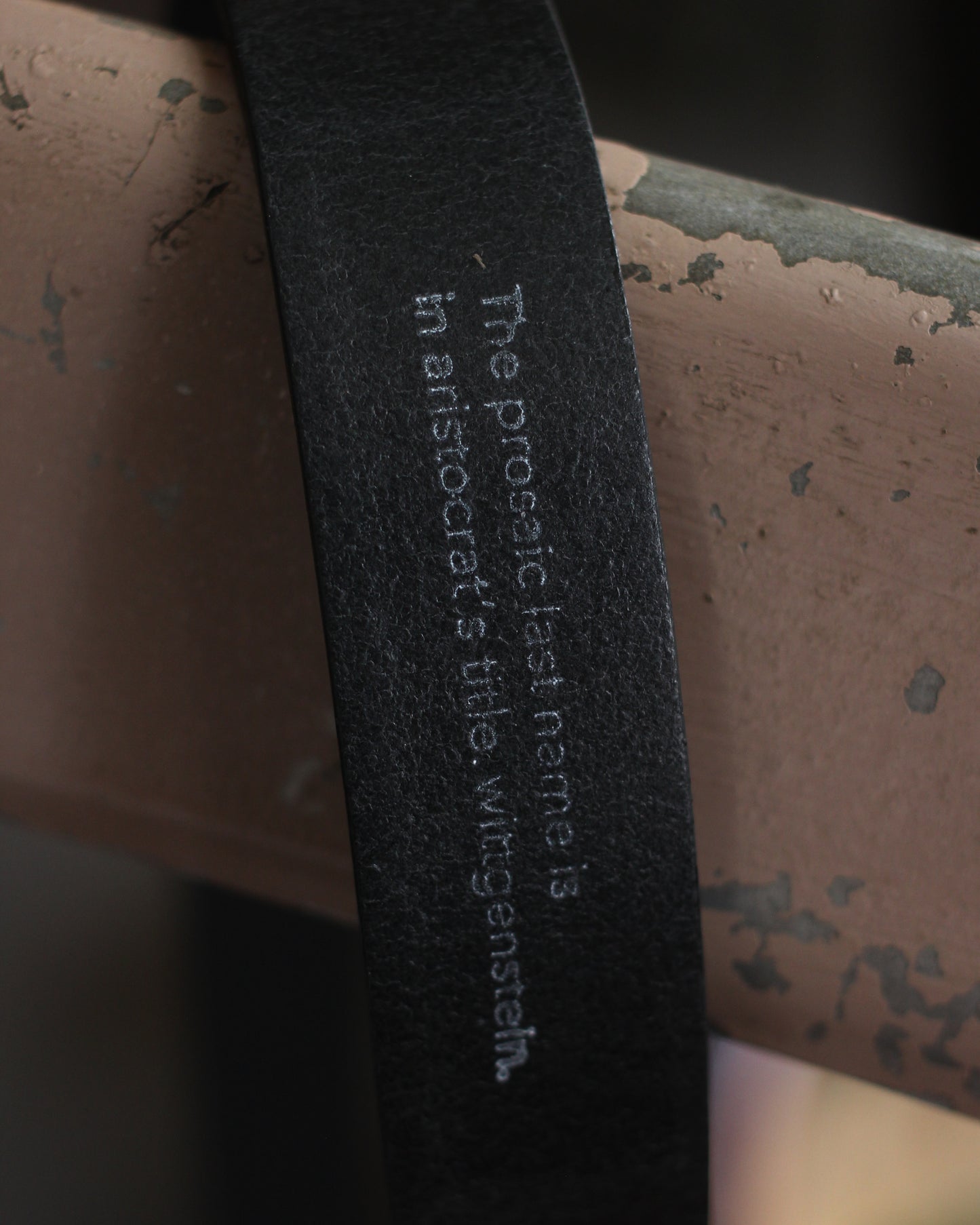 ssstein/LEATHER BELT (PLAIN BUCKLE) "BLACK"