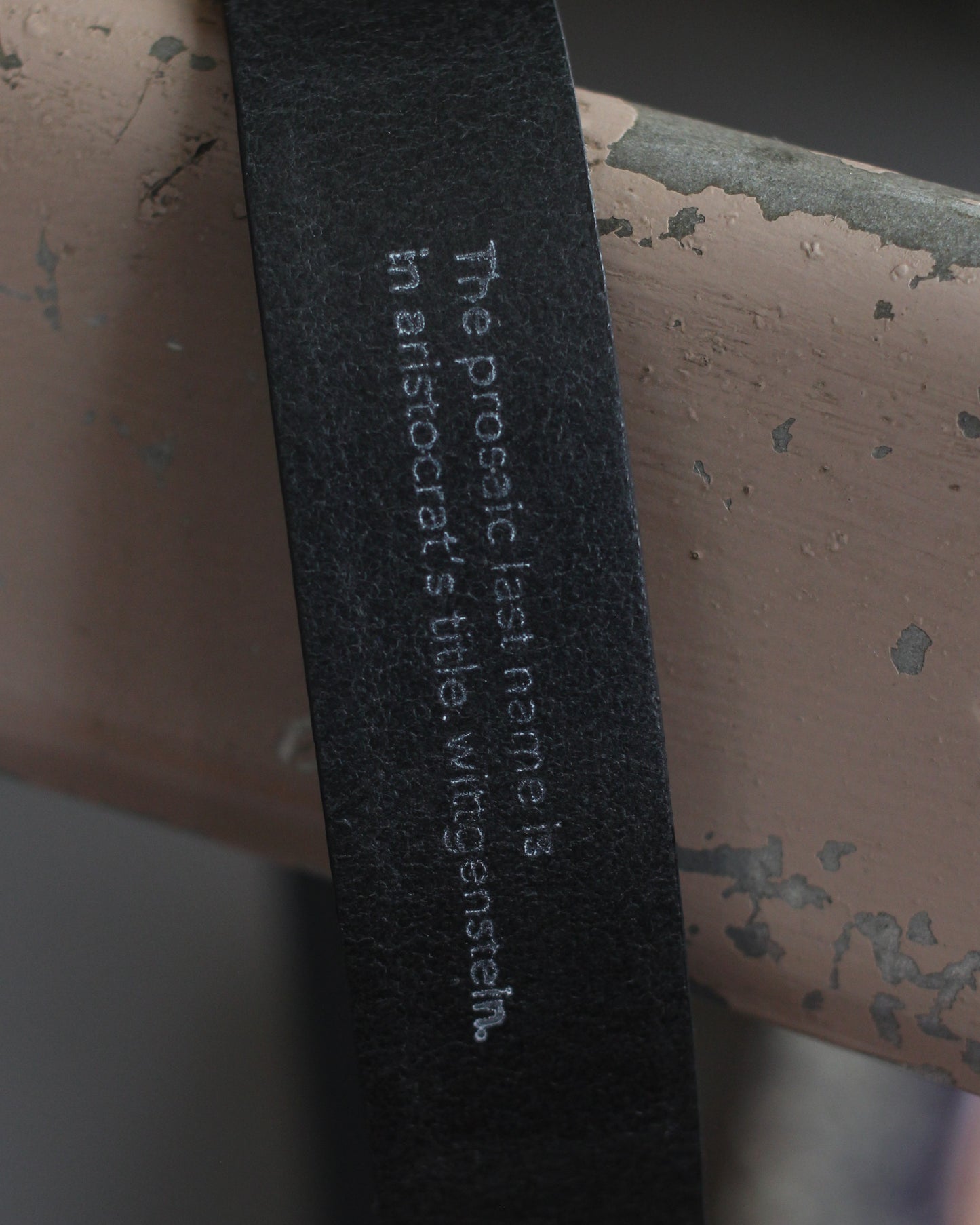 ssstein/LEATHER BELT (PLAIN BUCKLE) "BLACK"