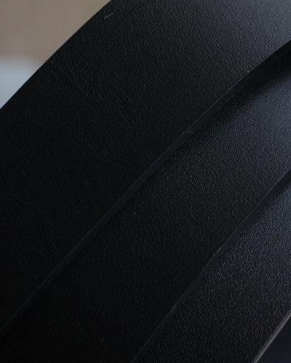 ssstein/LEATHER BELT (PLAIN BUCKLE) "BLACK"