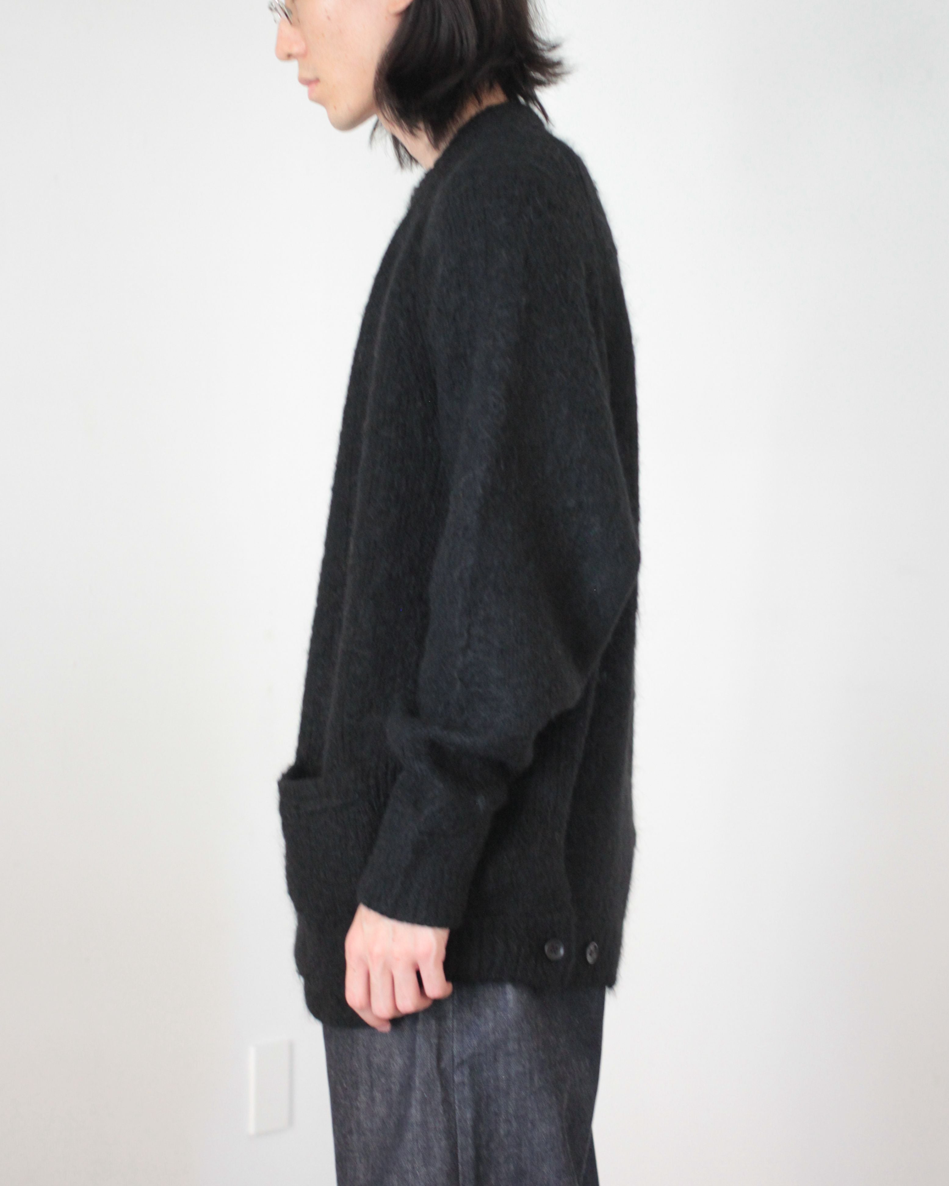 休日限定 21aw stein KID MOHAIR CARDIGAN（Black） カーディガン